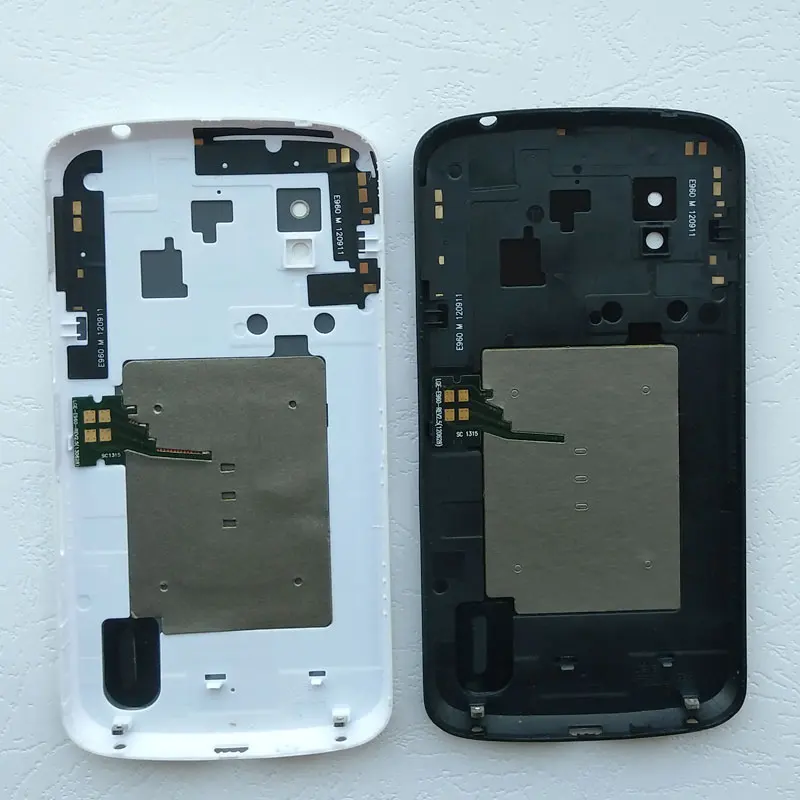 BINYEAE Стекло Батарея крышка для LG Google Nexus 4 E960 задняя Корпус задний Чехол с NFC антенна+ Камера объектив