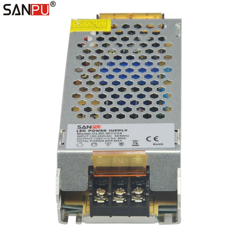 Оптовая продажа 40 шт./лот SANPU 24V Импульсный блок питания 60W 2A постоянное напряжение