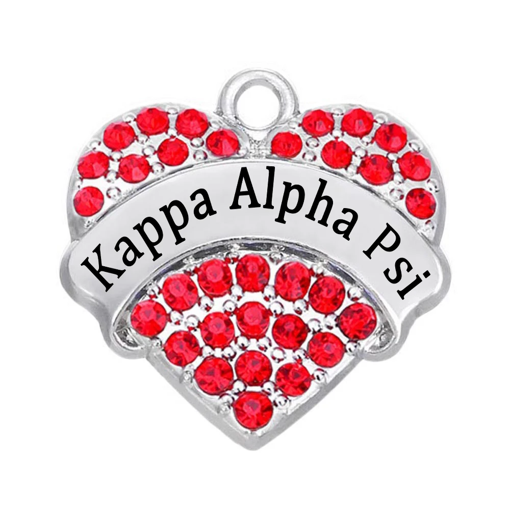 Украшения для вечеринки свадьбы членов семьи Ka Alpha Psi ПАВЕ подвеска в форме сердца