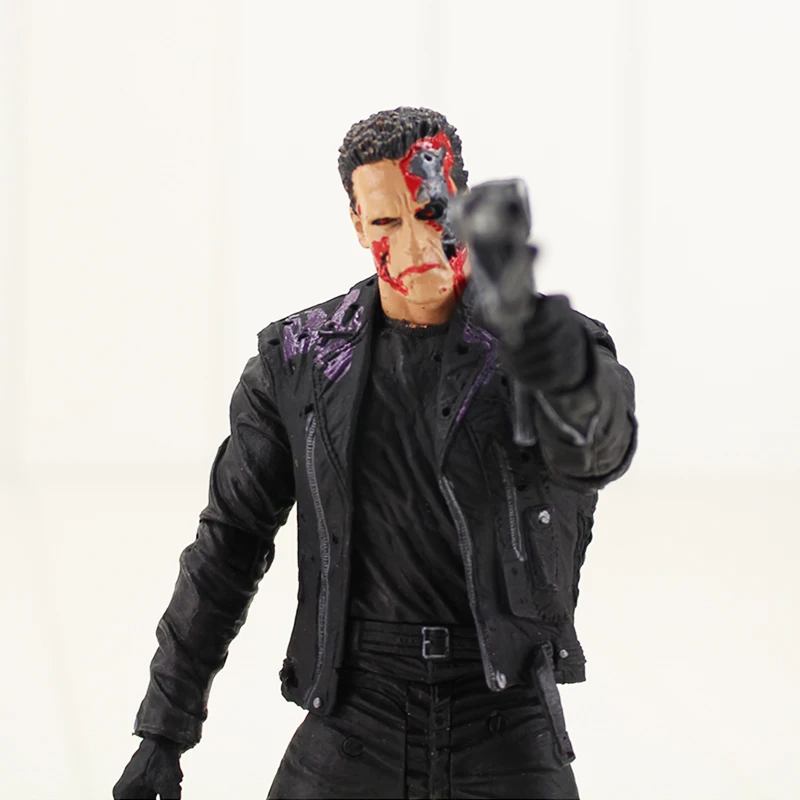 18 см Il Terminator t Action Figure Arnold Schwarzenegger Commando Con Gun Arma Modello Giocattolo|Игровые фигурки и