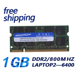 KEMBONA High quality laptop ddr2 800mhz 1gb memory, high-grade chip , support dual channel fully compatible with INTER and A-M-D