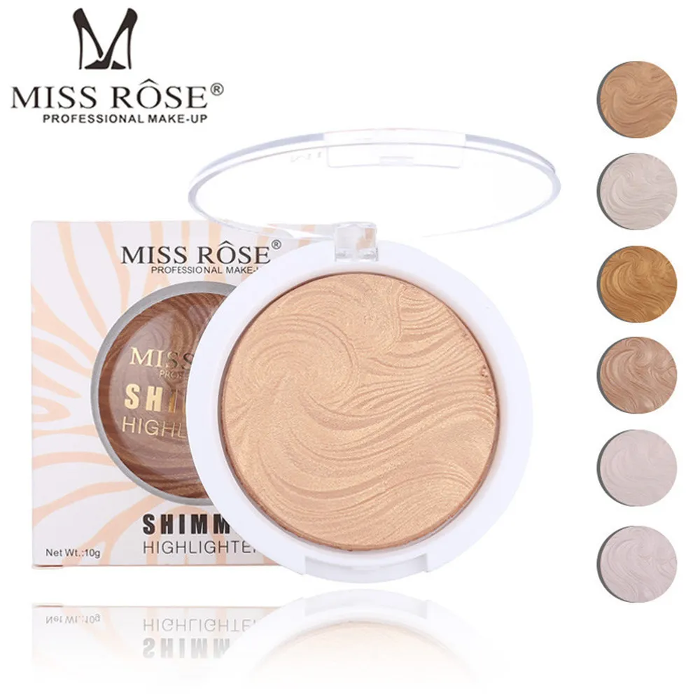MISS ROSE 5 цветов запеченные тени для век Палитра мерцающие матовые тени для век Пудра Макияж Палитра длительный МАКИЯЖ глаз Косметика