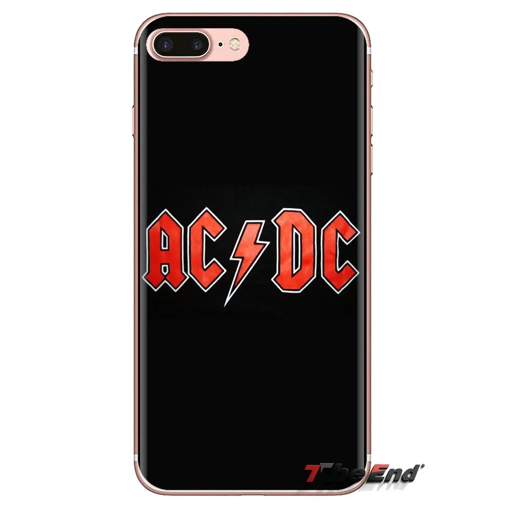 Soft Transparent Cases Covers For iPod Touch Apple iPhone 4 4S 5 5S SE 5C 6 6S 7 8 X XR XS Plus MAX Rock Band ACDC |