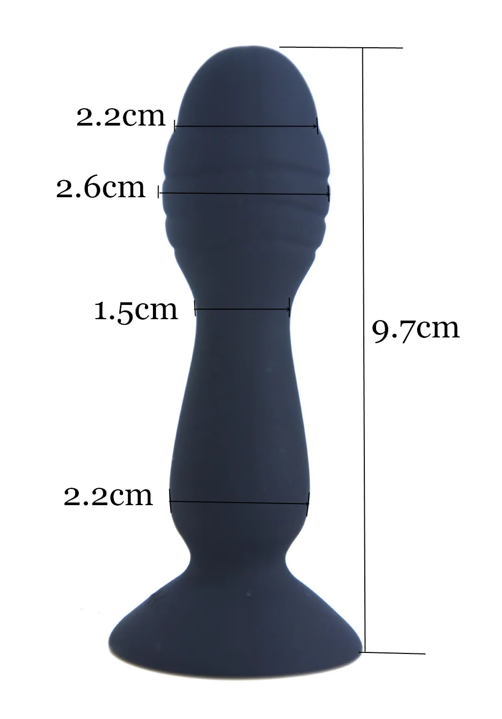 Миниатюрная силиконовая Анальная пробка FAAK на присоске маленький игрушечный