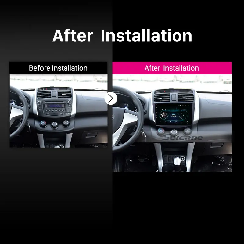 Seicane Navi 2Din 9 &quotHD Android8.1 Автомобильный gps стерео для Lifan X60 2011 2012 2016 Авторадио с Bluetooth