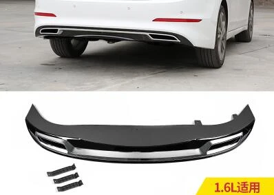 Травяно-зеленый Для Elantra автомобильные аксессуары Задний бампер протектор двойной диффузор спойлер для 17 Elantra бампер задний спойлер - Цвет: Травяно-зеленый