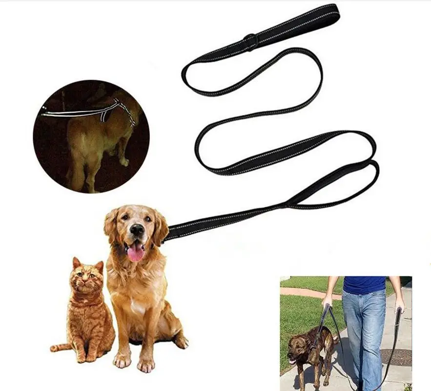 

Dog leash Nylon High quality 1.5m Double-layer reflective traction rope safety small big german shepherd bulldog dog accessories