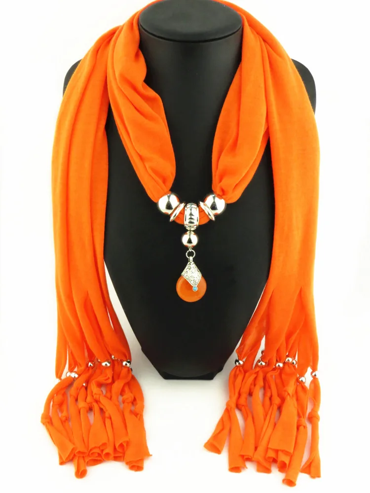 Лидер продаж 2017 модные ювелирные изделия шарф с бахромой из полиэстера и смолы