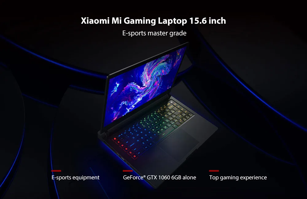 Обновленная версия, ноутбук Xiaomi mi Ga mi ng, 15,6 дюймов, Windows 10, Intel Core i7-8750 H, 16 ГБ ram, 512 Гб SSD, ноутбук