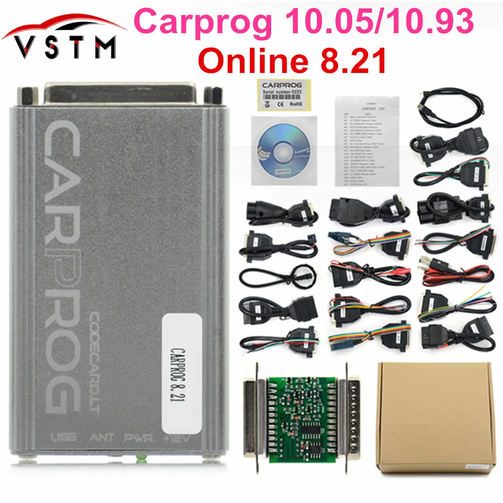 Carprog V10.0.5 CarProg V10.93 10 05 ЭБУ чип-тюнинга Инструменты для ремонта автомобилей V8.21