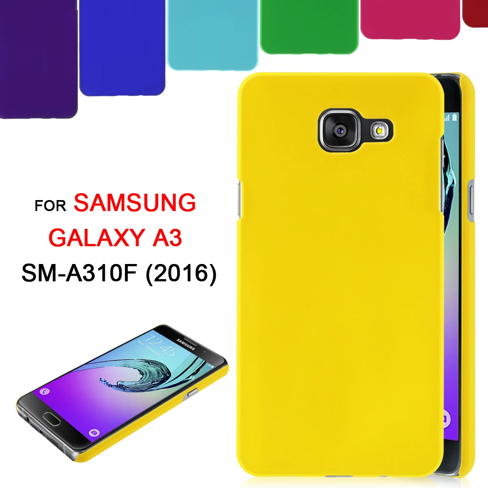 Dulcii For Samsung Galaxy A3 SM-A310F 2016 cover Rubberized Hard Phone Case for - Baby Blue |