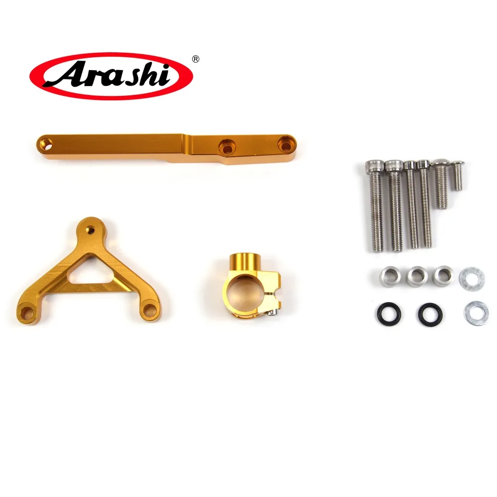Arashi Steering Damper Stabilizer Bracket For HONDA CB1000 CB 1000 2008 - 2014 Motor Parts Mount  CNC 2009 2010 2011 2012 2013