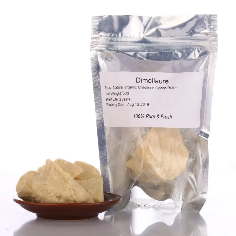 Dimollaure 50 г 500 чистое какао масло сырье неочищенный уход за кожей переносное