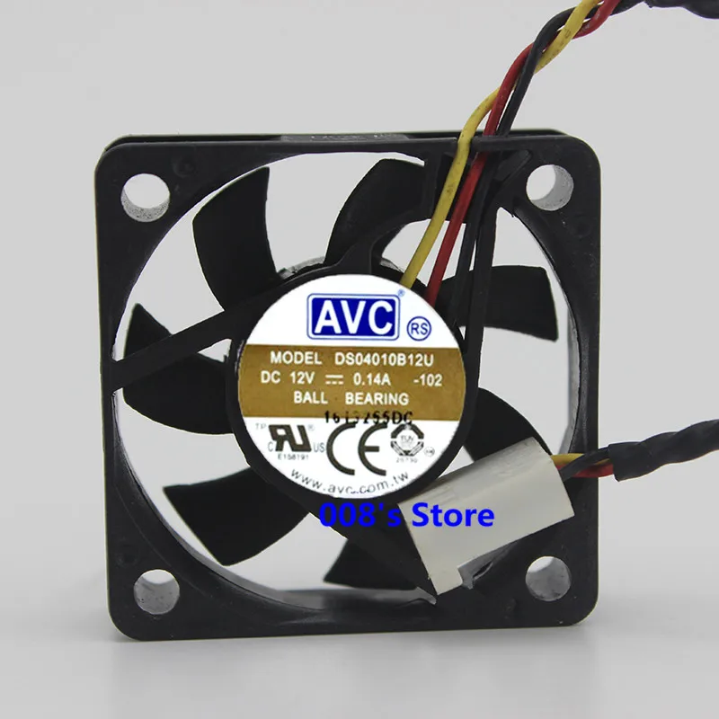 

Новый радиатор Процессор охлаждающий вентилятор для DS04010B12U 40*40*10 мм двойной шарикоподшипник 12V 0.14A -102 4 см 5500 об/мин 28.18CFM осевой вентилятор ох...