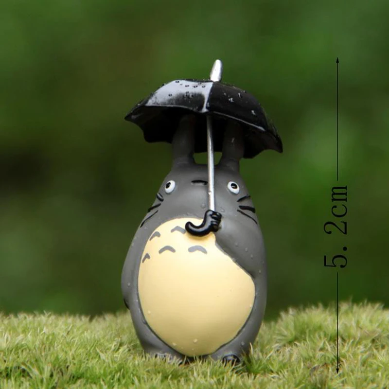 SJFC 3pcs/set Totoro Garden Miniatures Terrarium Figurines Hayao Miyazaki Toy Resin Crafts Accessories Action Figure Toys | Игрушки и