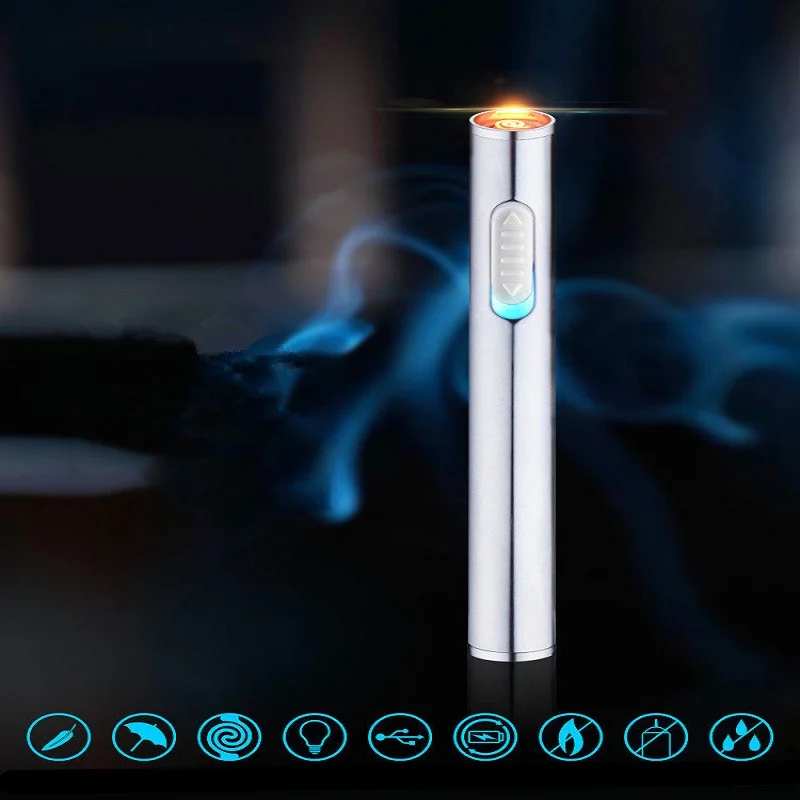 Леди Зажигалка Мини тонкие электронные сигареты легче зарядка через usb