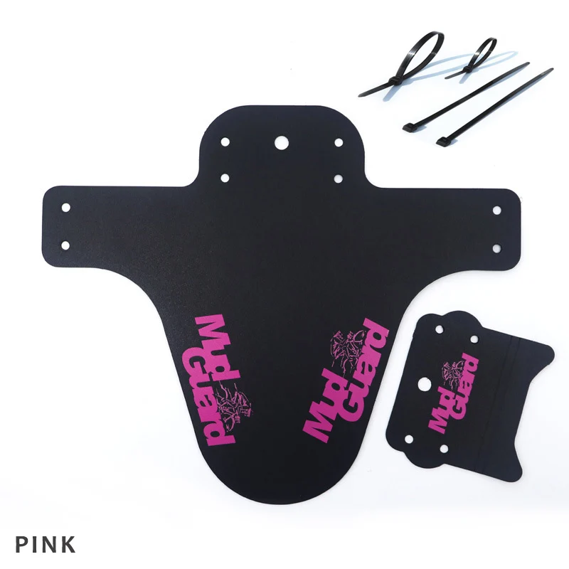 Pink Новые велосипедные крылья, пластиковые цветные передние/задние велосипедные Брызговики, Mtb велосипедные крылья, брызговики, велосипедные аксессуары для велосипеда - Цвет: Pink