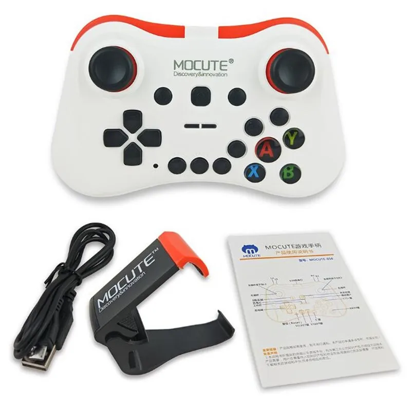 

40pcs Mocute 056 Bluetooth Gamepad Mobile Joypad Android Joystick Wireless VR Controller Smartphone Tablet PC Smart TV+Holder