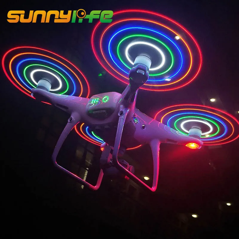 9455 s винтов низкая Шум Quick-Release с Перезаряжаемые светодиодный Light для DJI Phantom 4/PRO + V2.0