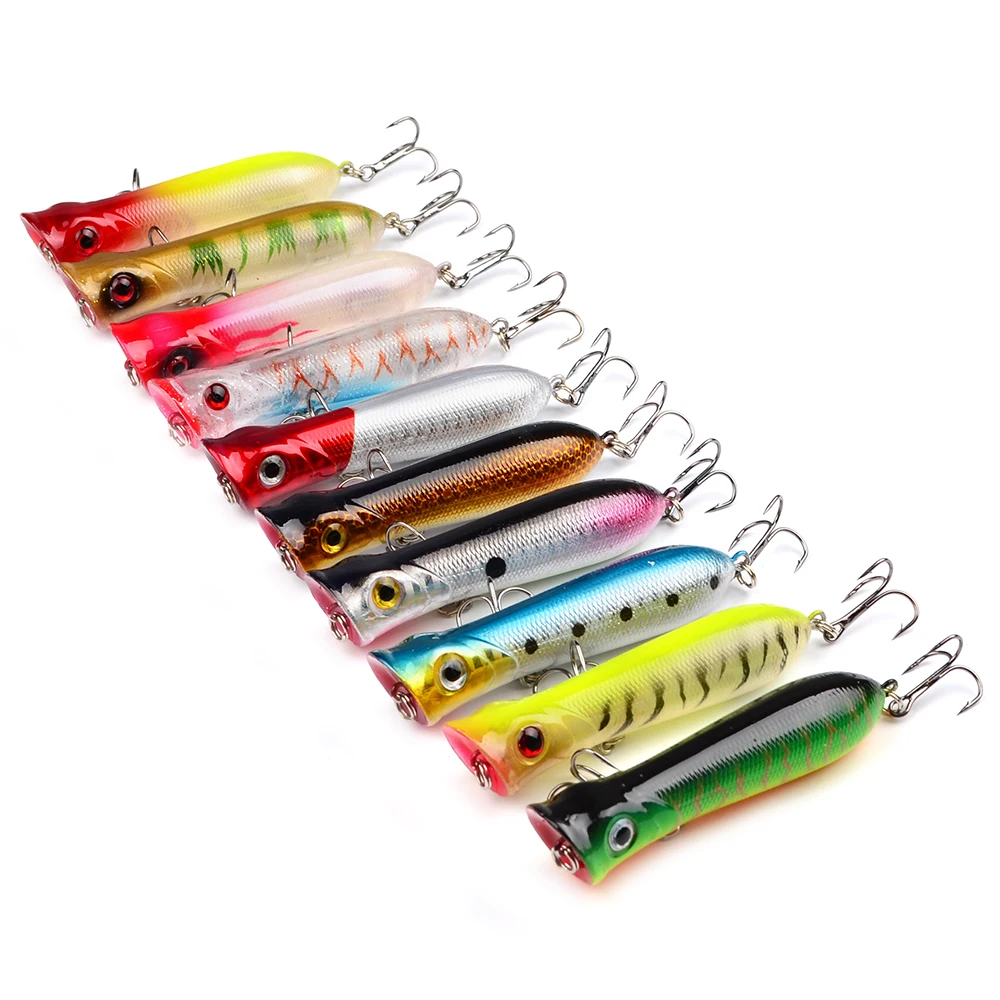 

Popper Fishing Lure Wobblers 8cm 11.6g Floating Isca Artificial Hard Bait Crankbait Bass Pike Pesca Japan Carp Fishing Tackle