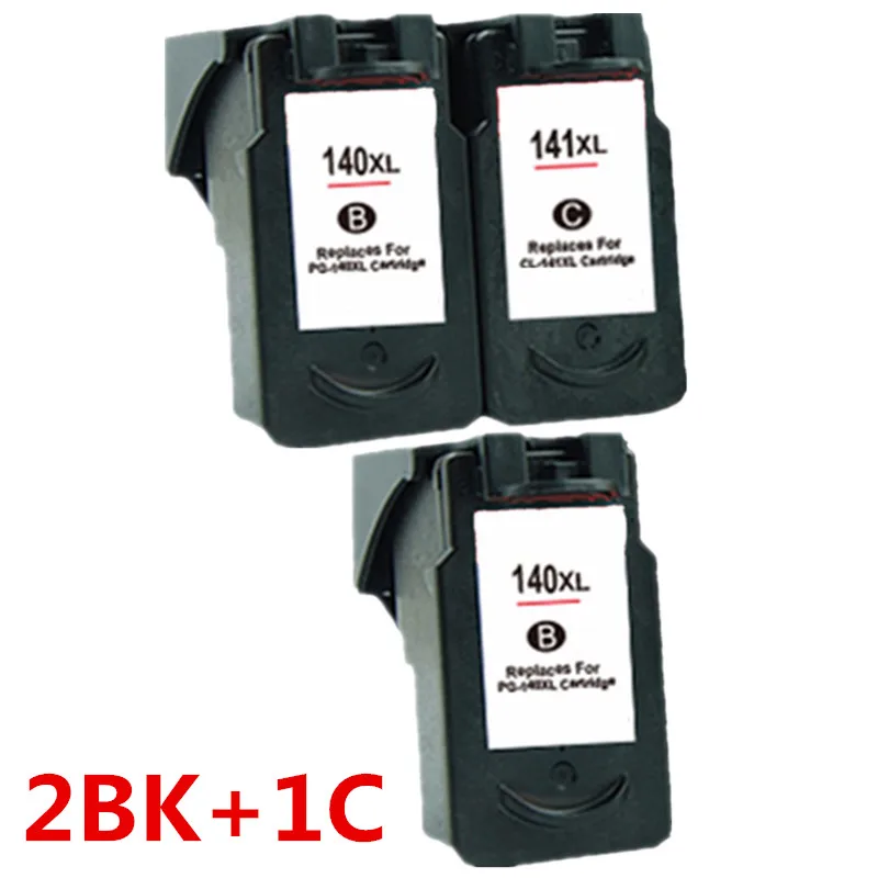 1 Set 1 Black Восстановленные картриджи для Canon PG-140 PG 140 PG140 CL-141 CL 141 CL141 Pixma MG2580 MG2400 MG2500 IP2880 для струйной печати - Цвет: 1 Set 1 Black