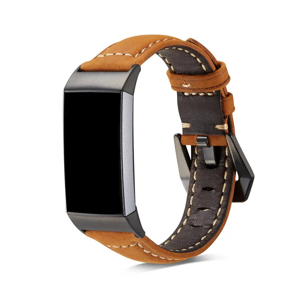 Кожаный ремешок для наручных часов для Fitbit Charge 3 Charge 2 сменный ремешок для наручных часов фитнес-браслет