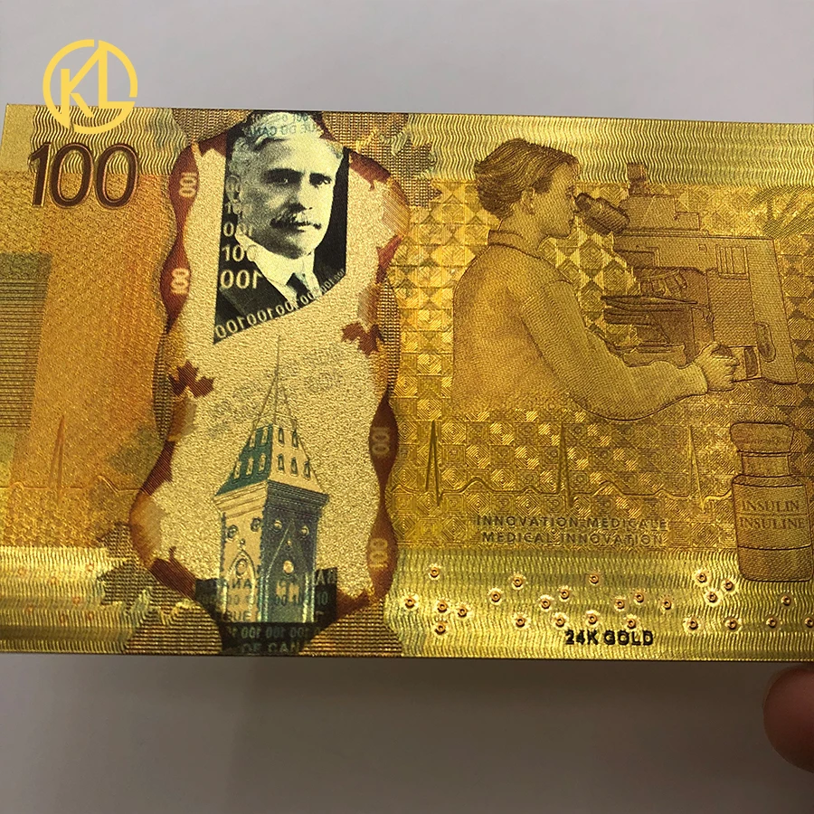 Быстро раскупаемый 1 шт. валюты банка канадский сувенир банкнот 100 долларовые