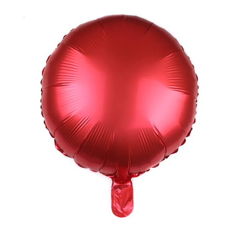 Metal Red 1 шт. 18 дюймов Круглая фольга Металл Макарон воздушный шар для Бэйби Шауэр Свадьба День рождения праздничные воздушные шары вечерние выставка декораций воздушный шар - Цвет: Metal Red