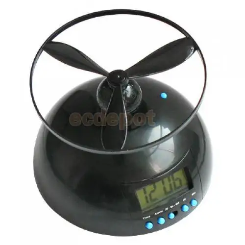 

Classical Morning Wake Up Flying Helicopter Alarm Clock Bedside Toy