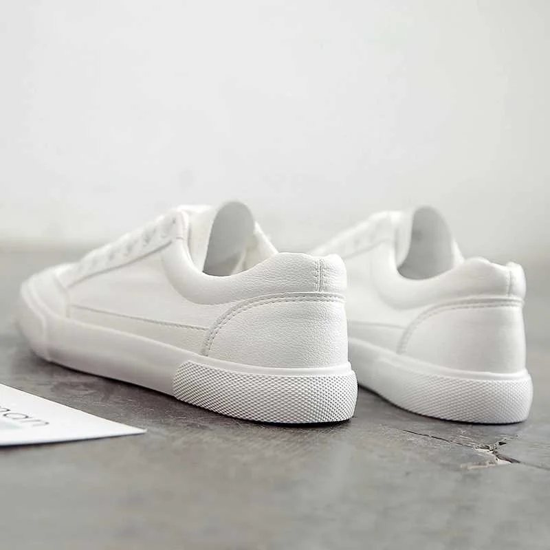 Белые женские кроссовки дышащая мягкая женская кожаная обувь осенняя