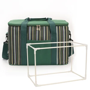 Большой сумка-холодильник из ткани Оксфорд Портативный посылка с термоизоляцией, термопакет для холодильника, автомобиля, пакет со льдом для пикника, Изолированные сумки