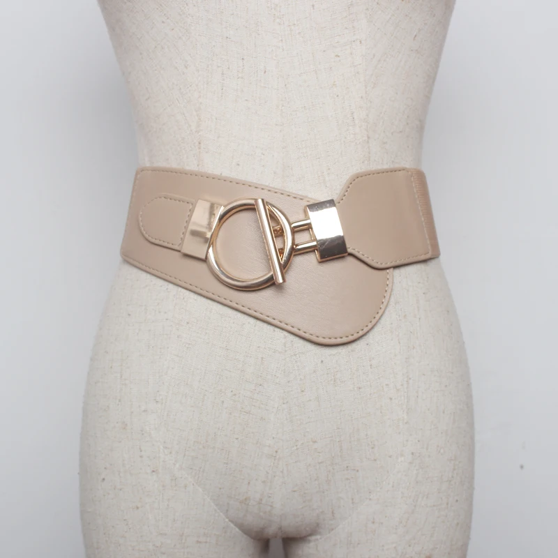 Женский сексуальный широкий пояс трикотажные эластичные поясные ремни Новинка