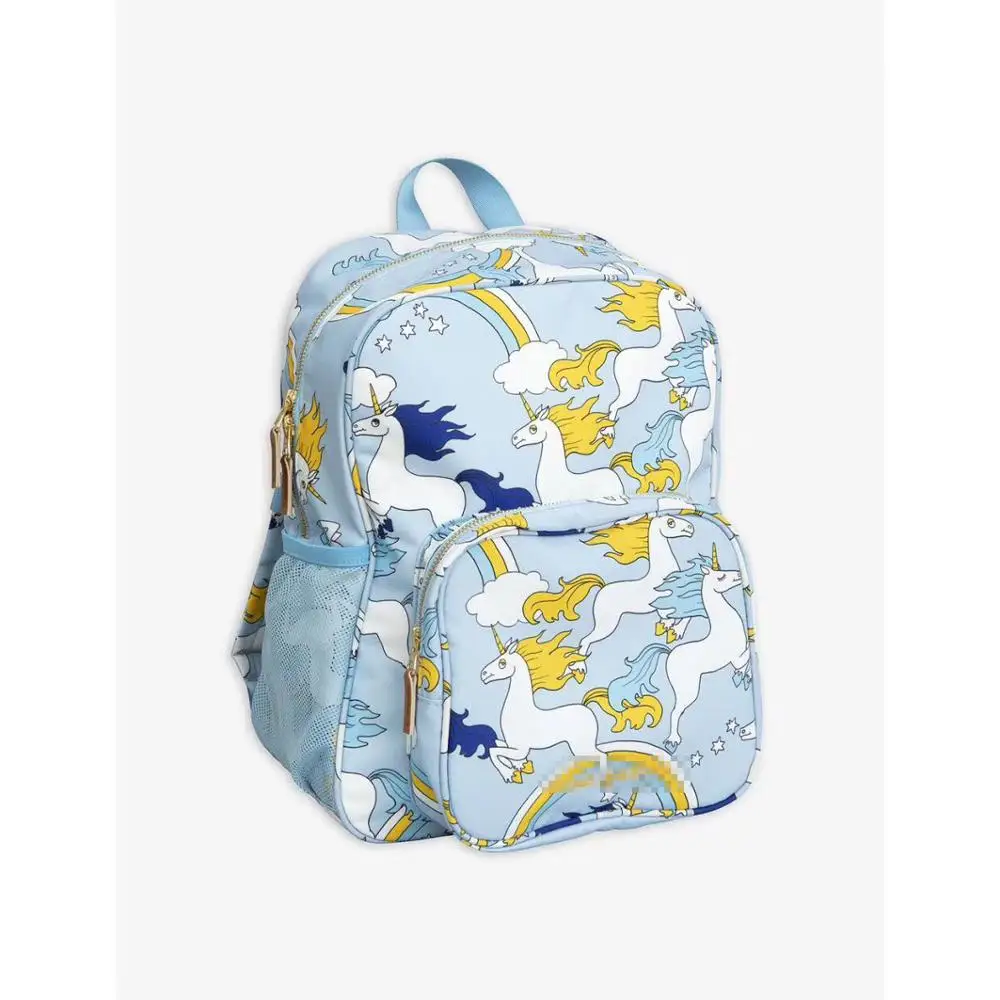 light blue bag Детская хлопковая кепка с изображением панды, школьная сумка, рюкзак, уличные кепки с сеткой, вязаная шапка для маленьких мальчиков и девочек, костюм для От 1 до 7 лет - Цвет: light blue bag
