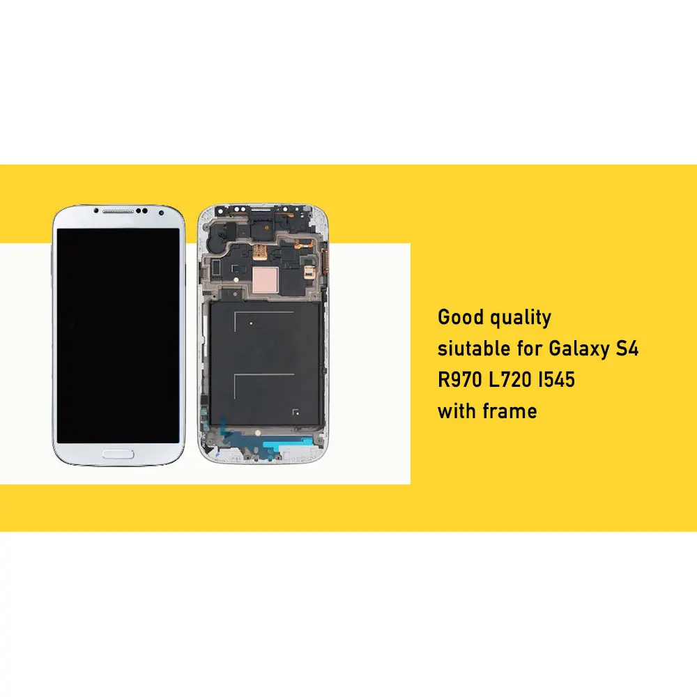 Сменный ЖК экран для samsung S4 lcds с рамкой galaxy s4 дисплей удобный GT i9505 i9500 i9506|Экраны