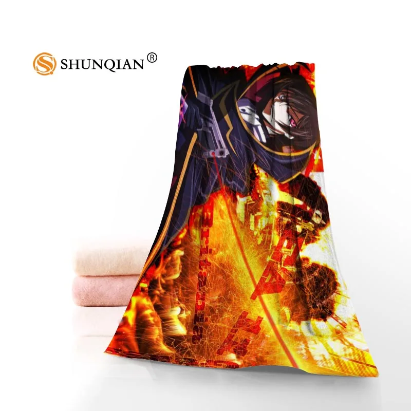 Новый пользовательский Code Geass полотенце с принтом Хлопковое полотенце/банные