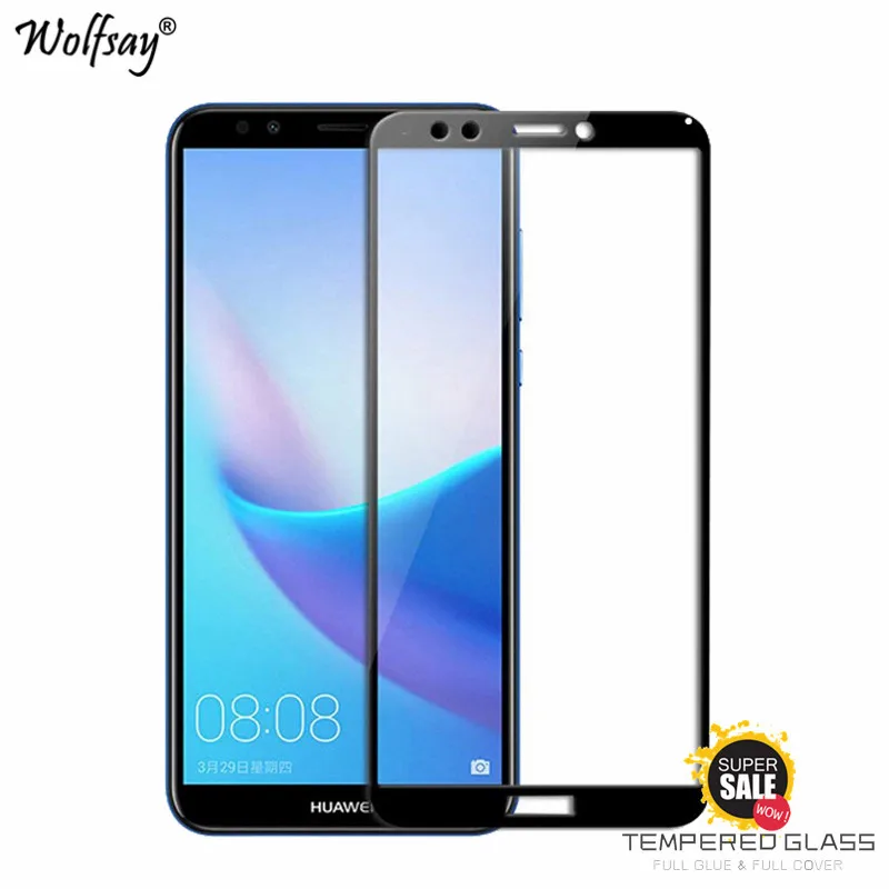 Protector de pantalla de vidrio templado 2 uds para Huawei Y5 Lite 2018 para Huawei Y5 Lite 2018-0