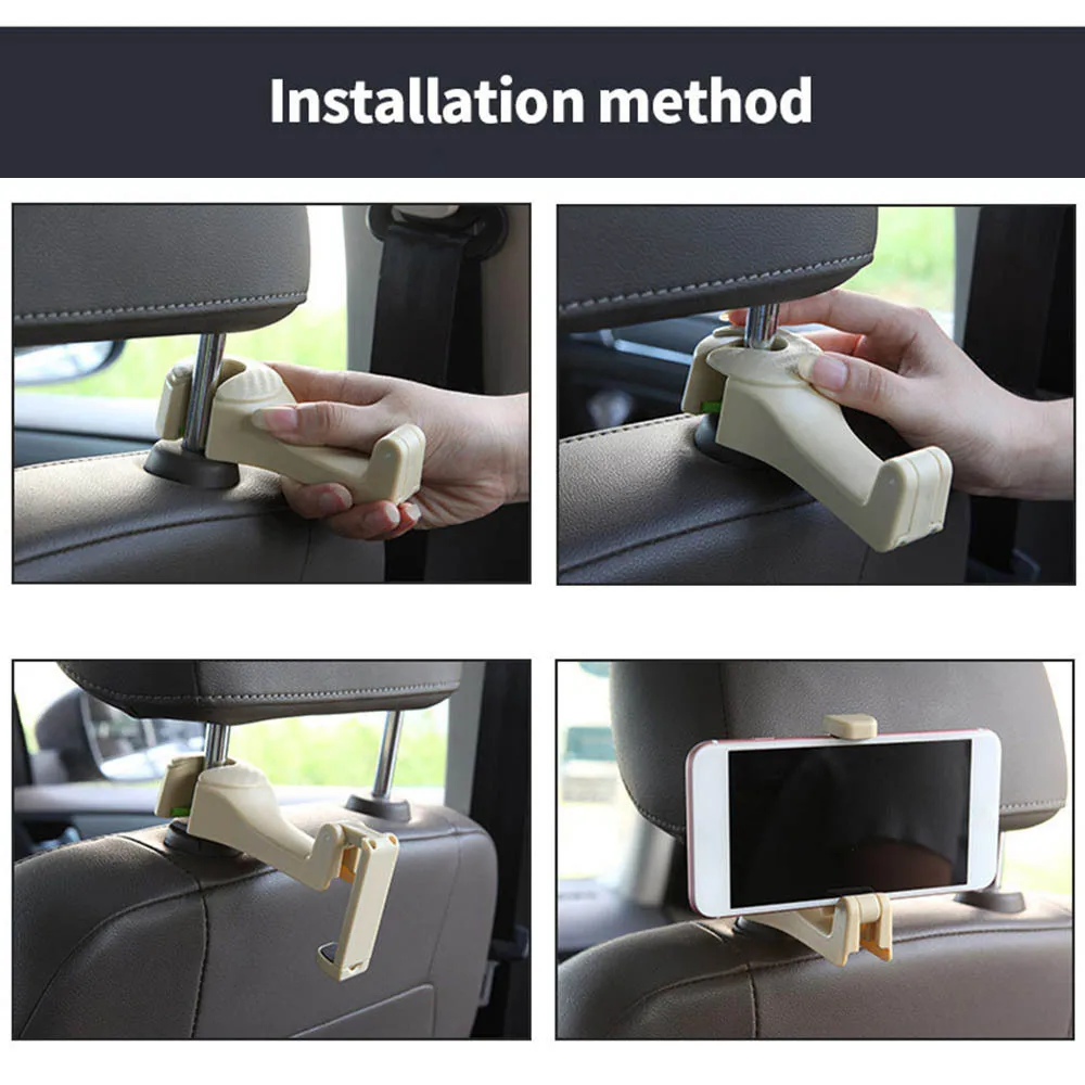 Универсальный 2 в 1 для заднего сидения автомобиля мобильный телефон держатель