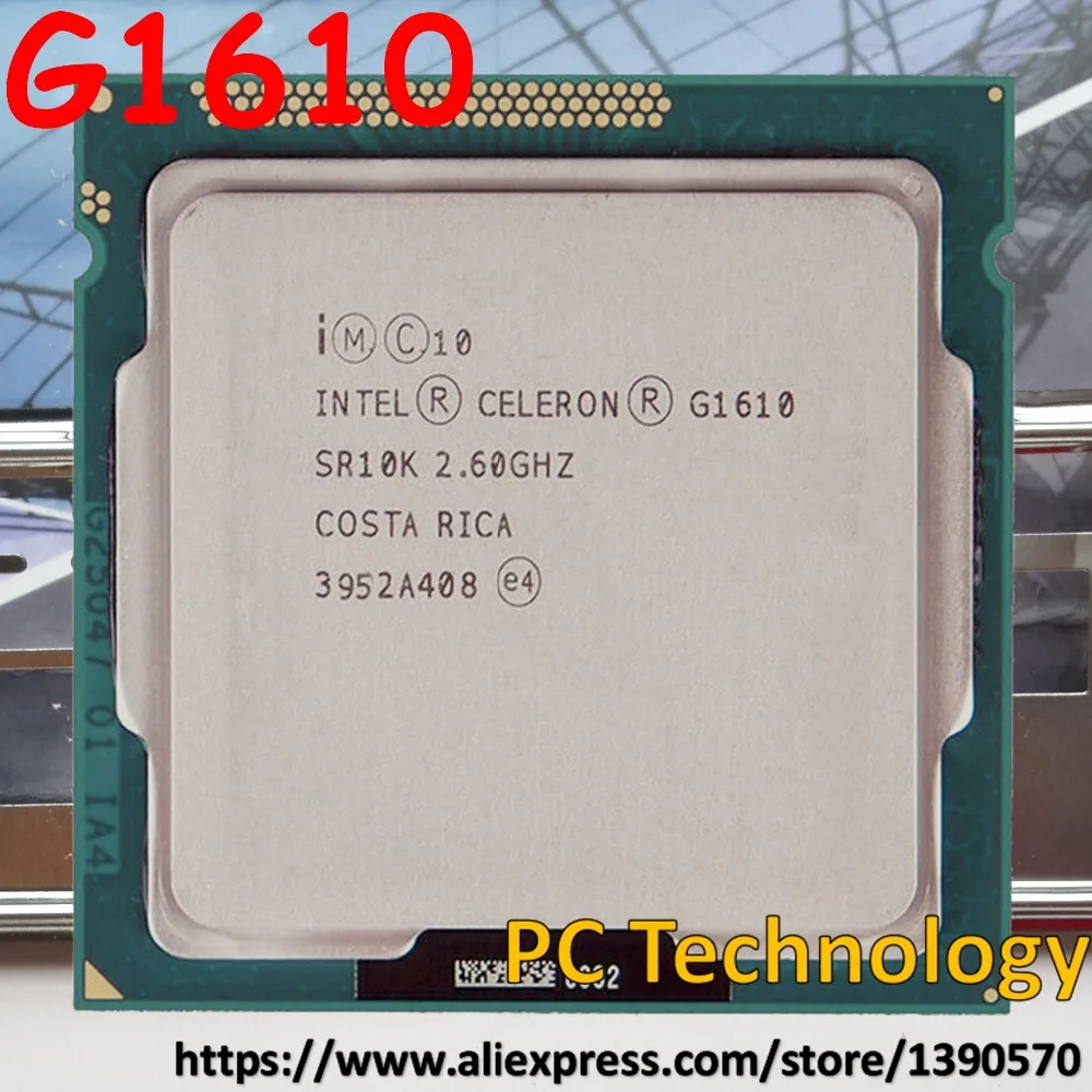 Оригинальный процессор Intel Celeron G1610 2 6 ГГц Мб 55 Вт двухъядерный LGA1155 для настольных
