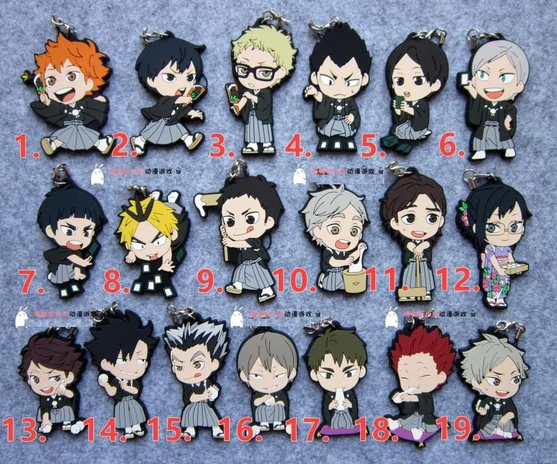 Хайкюу! Аниме Хината кагаяма Oikawa Tooru Kozume Kenma Kuroo Tetsurou новогодний резиновый