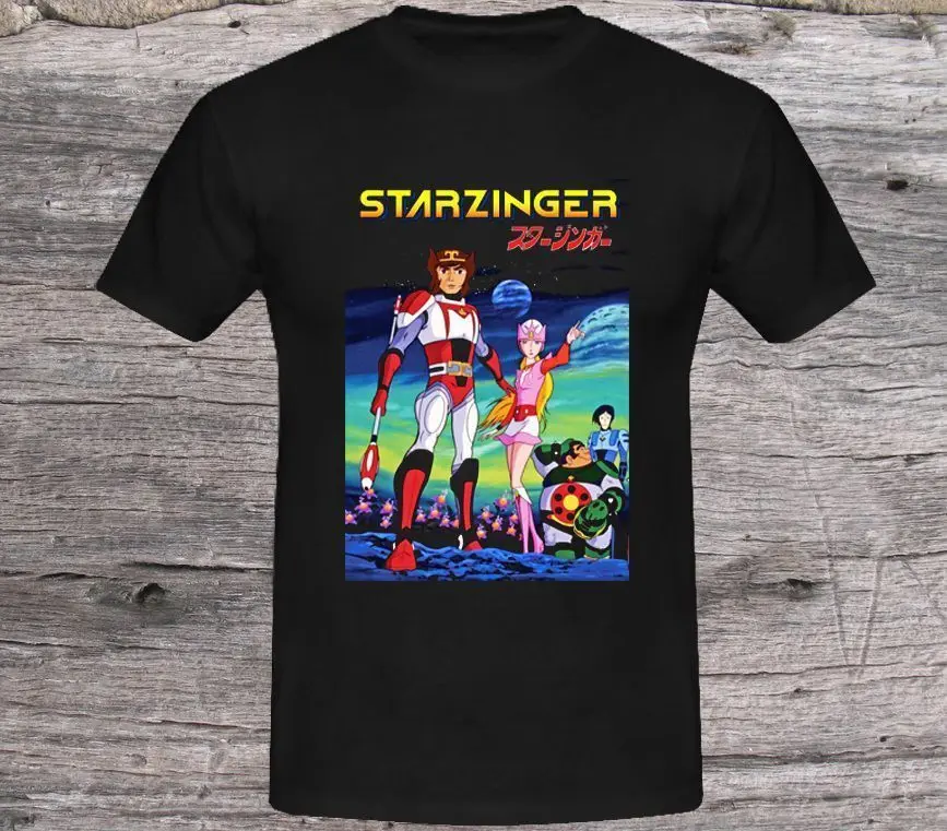 Starzinger 70s Классическая футболка с героями мультфильмов в японском стиле новая хип