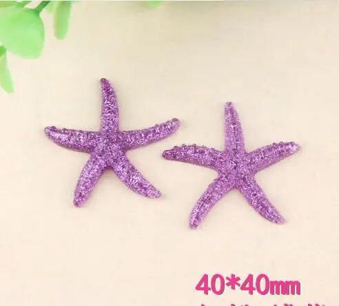 Кабошон из смолы морская звезда плоская задняя часть мультяшная Желейная