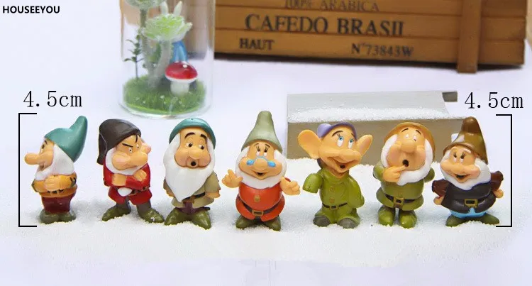 Мультяшные фигурки гномов миниатюрные украшения сказочный сад мох Террариум