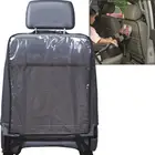 Чехол для защиты спинки сиденья автомобиля, Детский водонепроницаемый грязеотталкивающий коврик, прозрачный