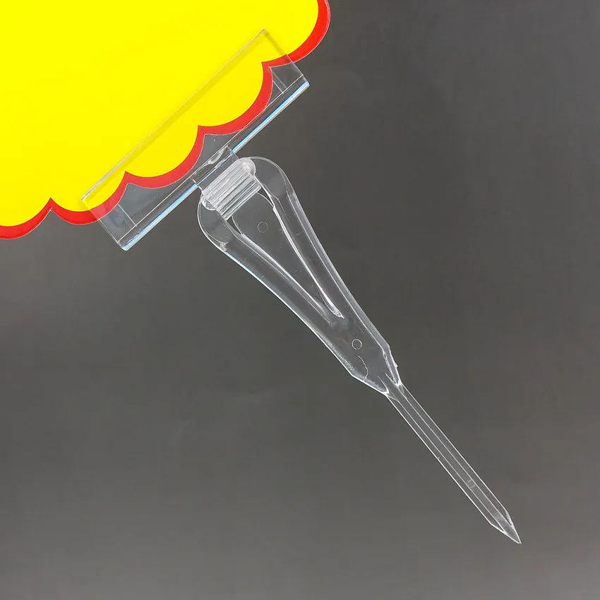 Популярная пластиковая ценовая этикетка знак карта дисплей зажим держатель