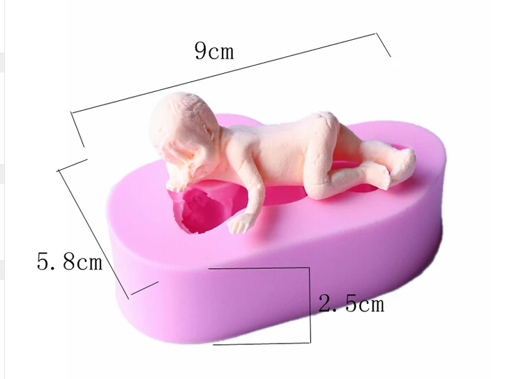 

Новое поступление, милая силиконовая форма для детского сна, форма для украшения торта, женские формы, силиконовая резина, PRZY eco-friendly 001