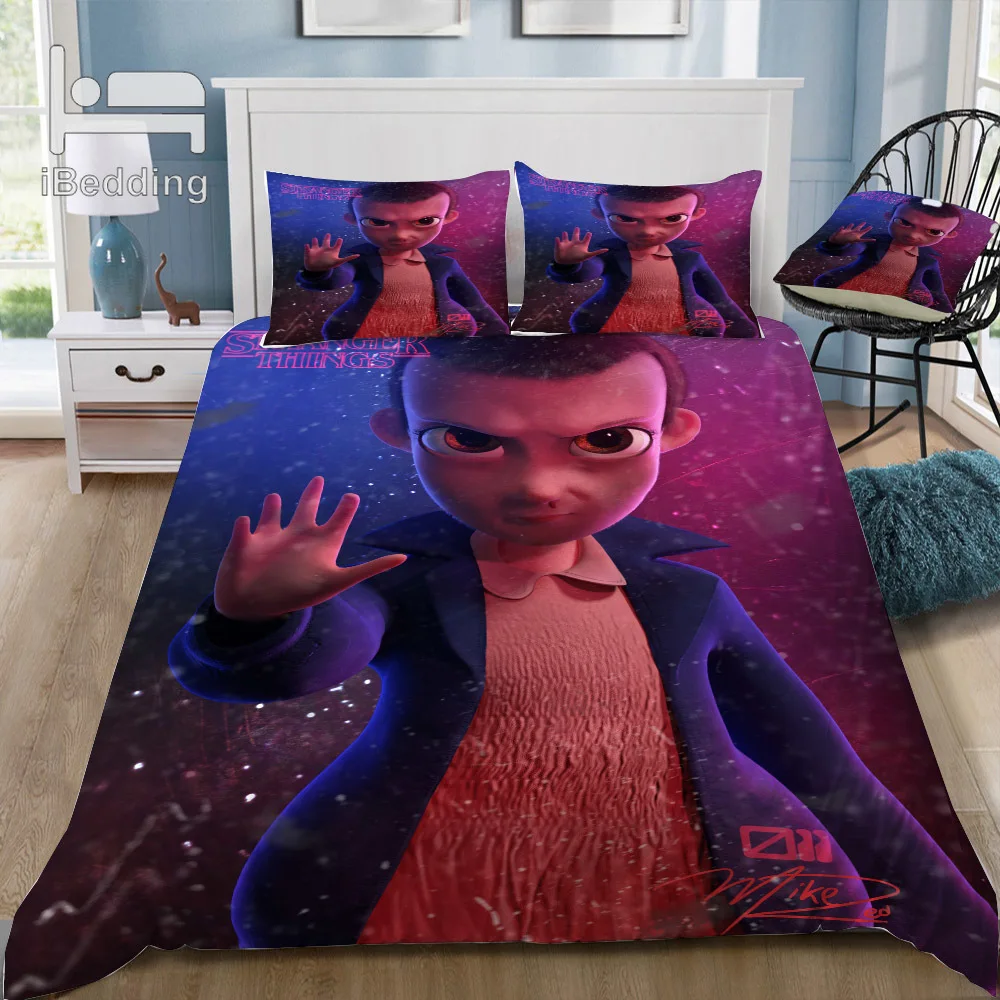 Новый комплект постельного белья с 3D рисунком страшных странных вещей и