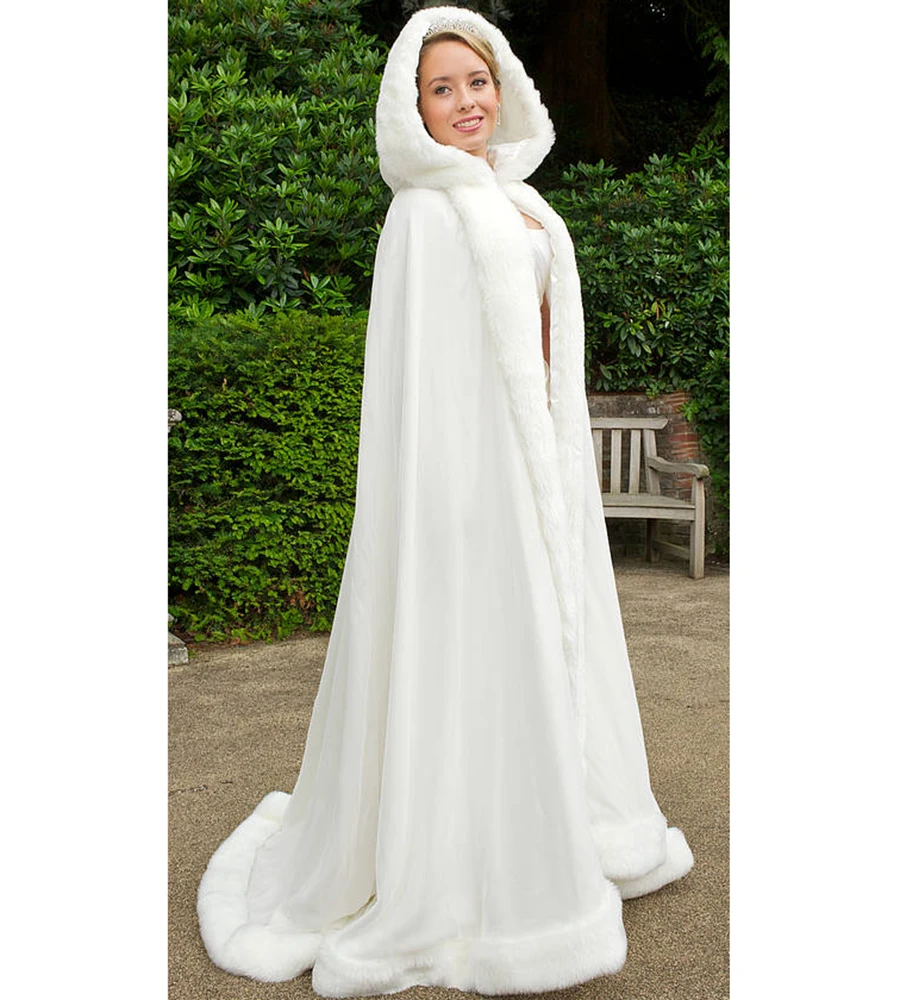 Свадебные аксессуары женская накидка из искусственного меха с воротником