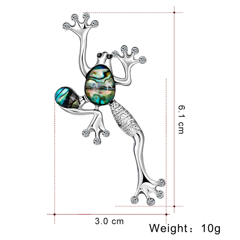 Брошь с дизайном лягушка из натурального ракушки брошь кристаллом в виде