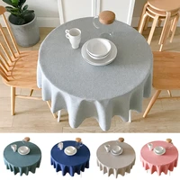 simple modern european pastoral waterproof tablecloth hotel restaurant round tablecloth