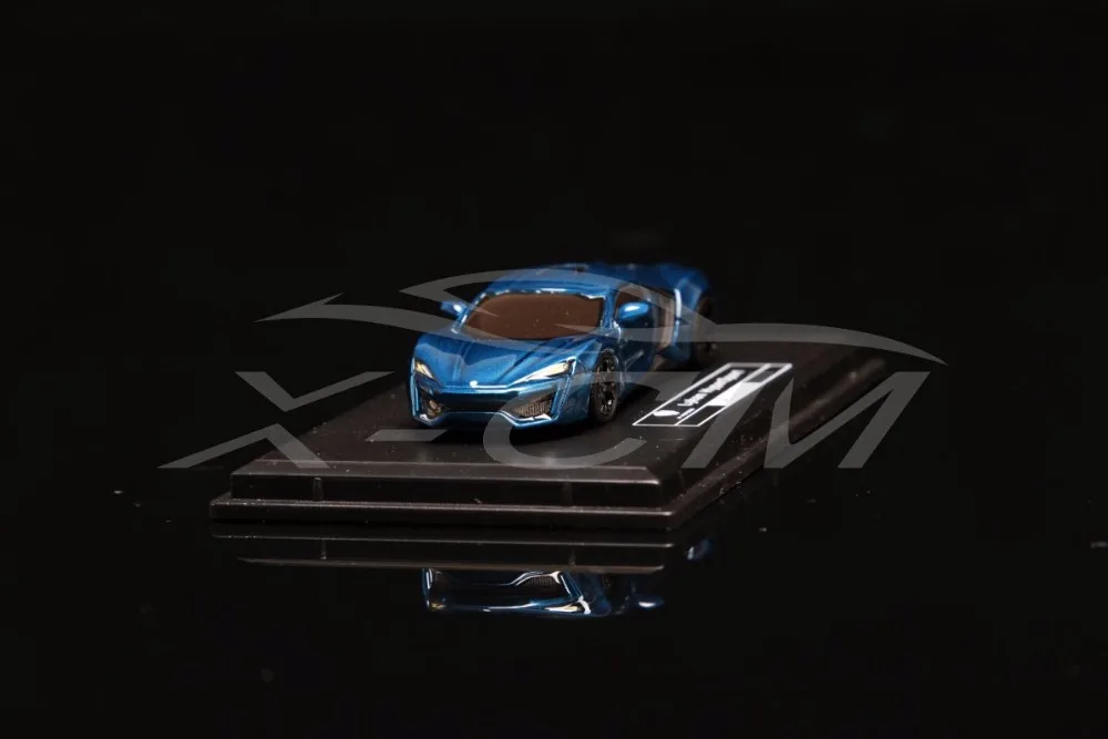 Полимерная модель автомобиля Avan Style WMOTORS Lykan HyperSport 1: 87 (синий) + маленький